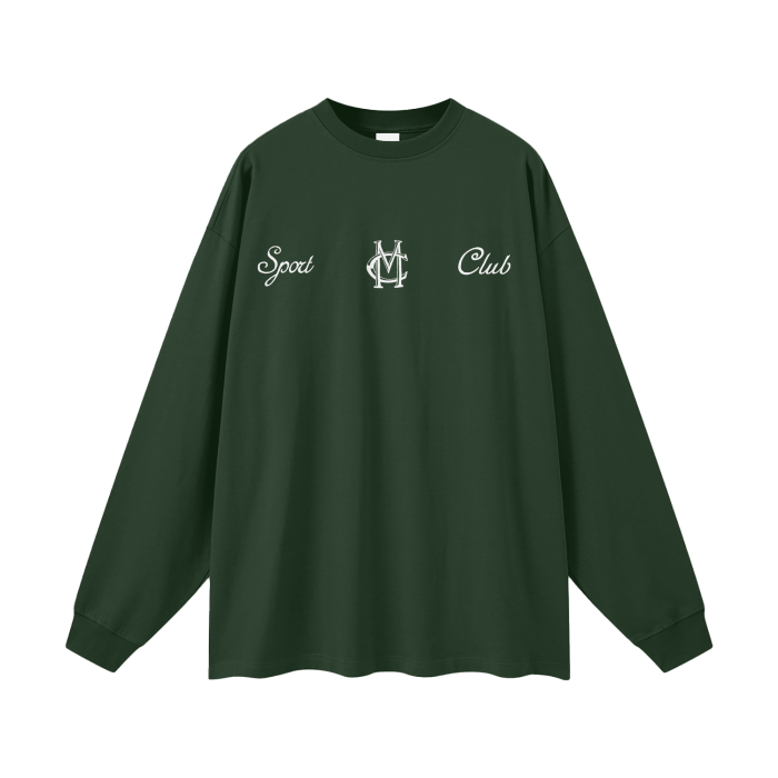 SPORTING CLUB GREEN CREWNECK