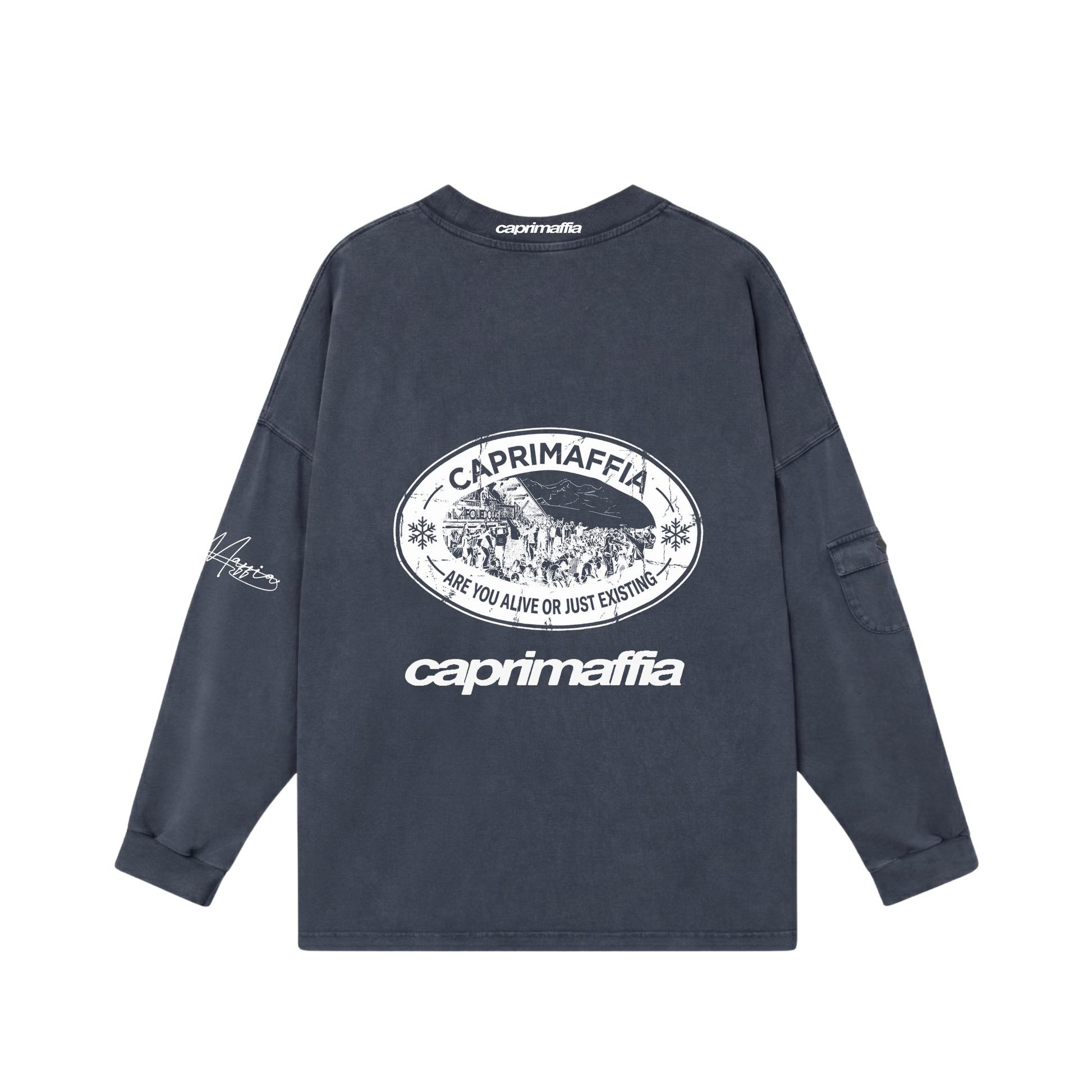 BLUE ACTIVE WEAR CREWNECK