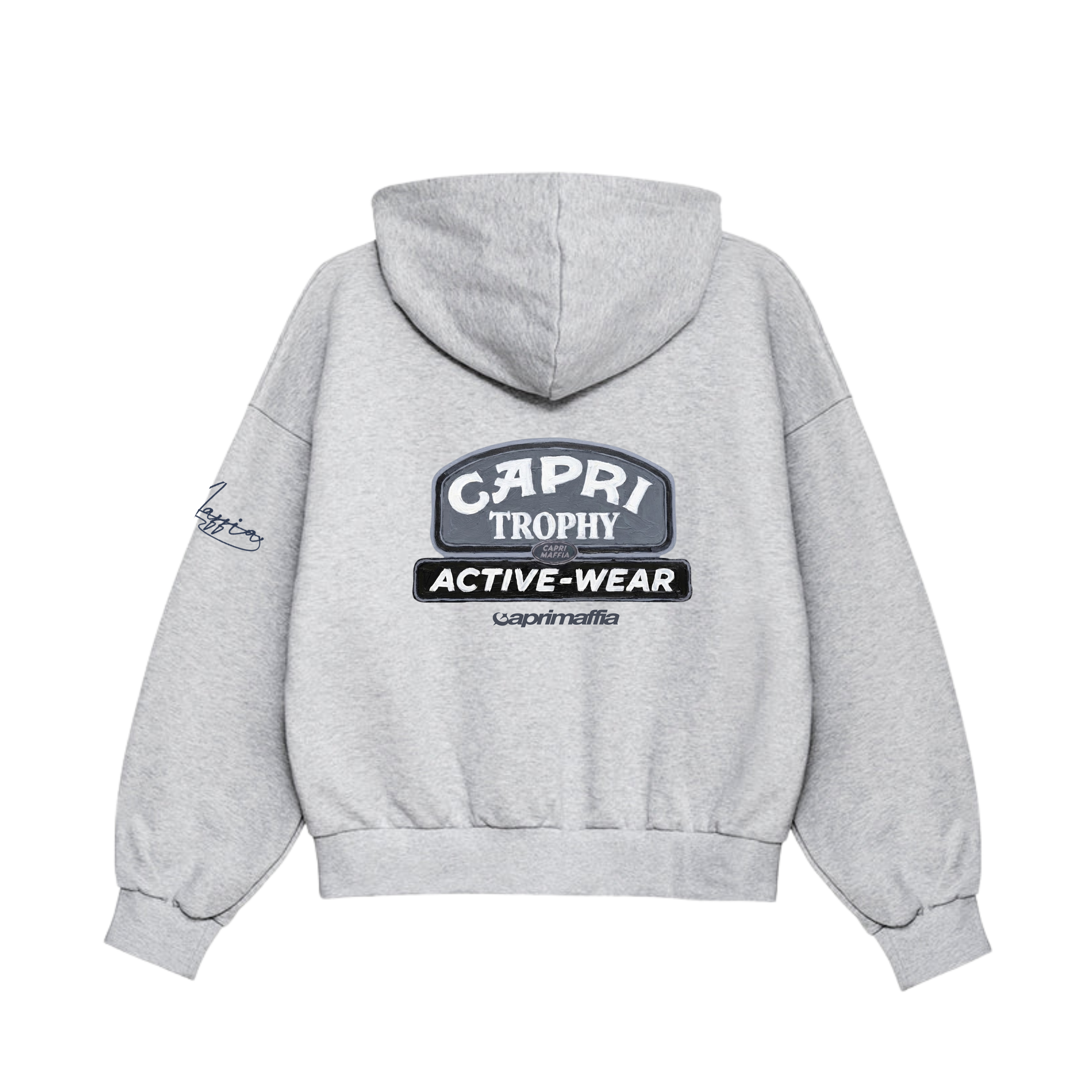 GRAY ACTIVE WEAR HOODIE 480GSM