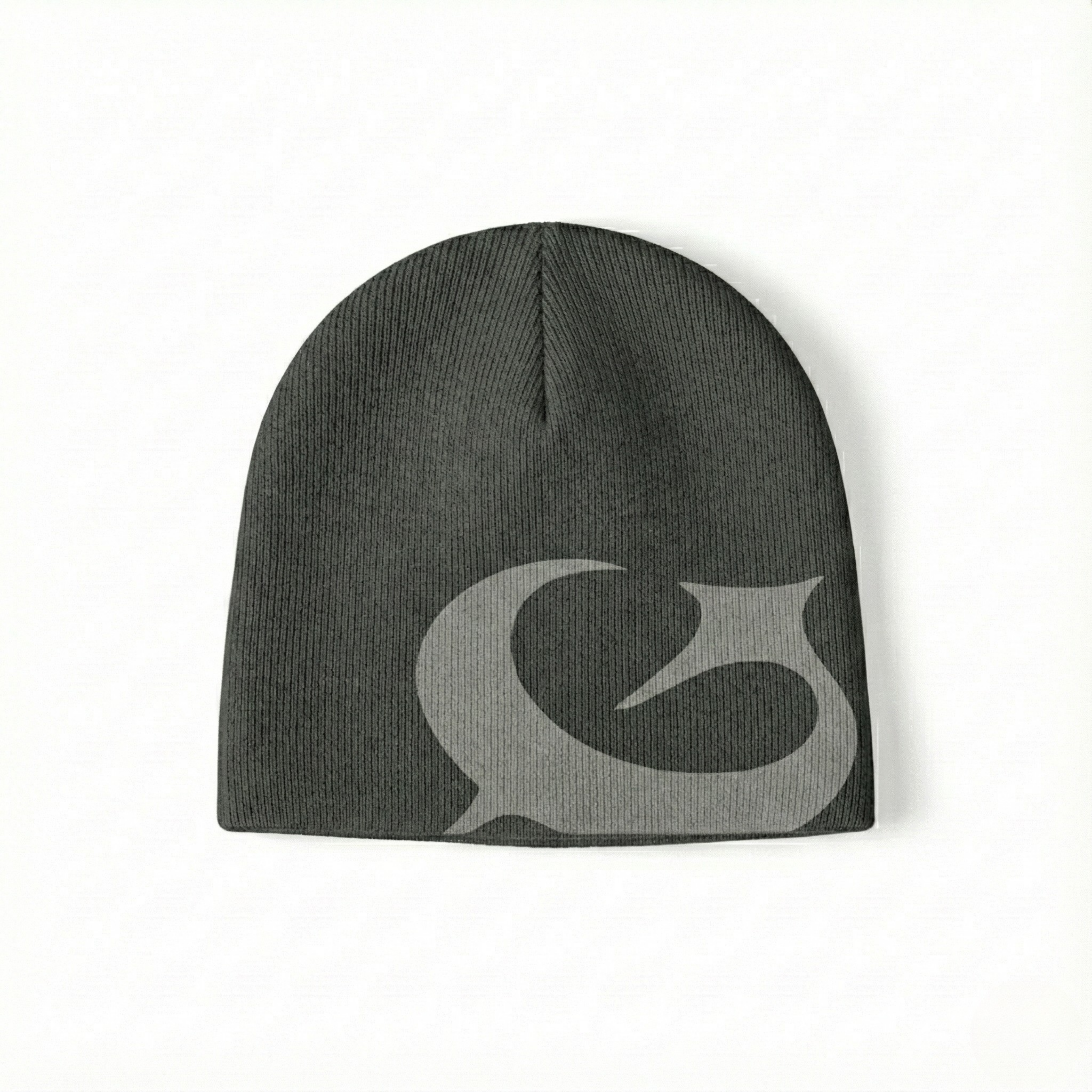 Gorro beanie negro streetwear CAPRIMAFFIA - Black Maffia Beanie frontal