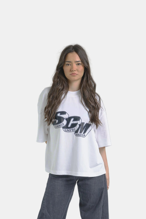 Camiseta Gráfica SCM BAJAMAR SS26 — shooting colección BAJAMAR