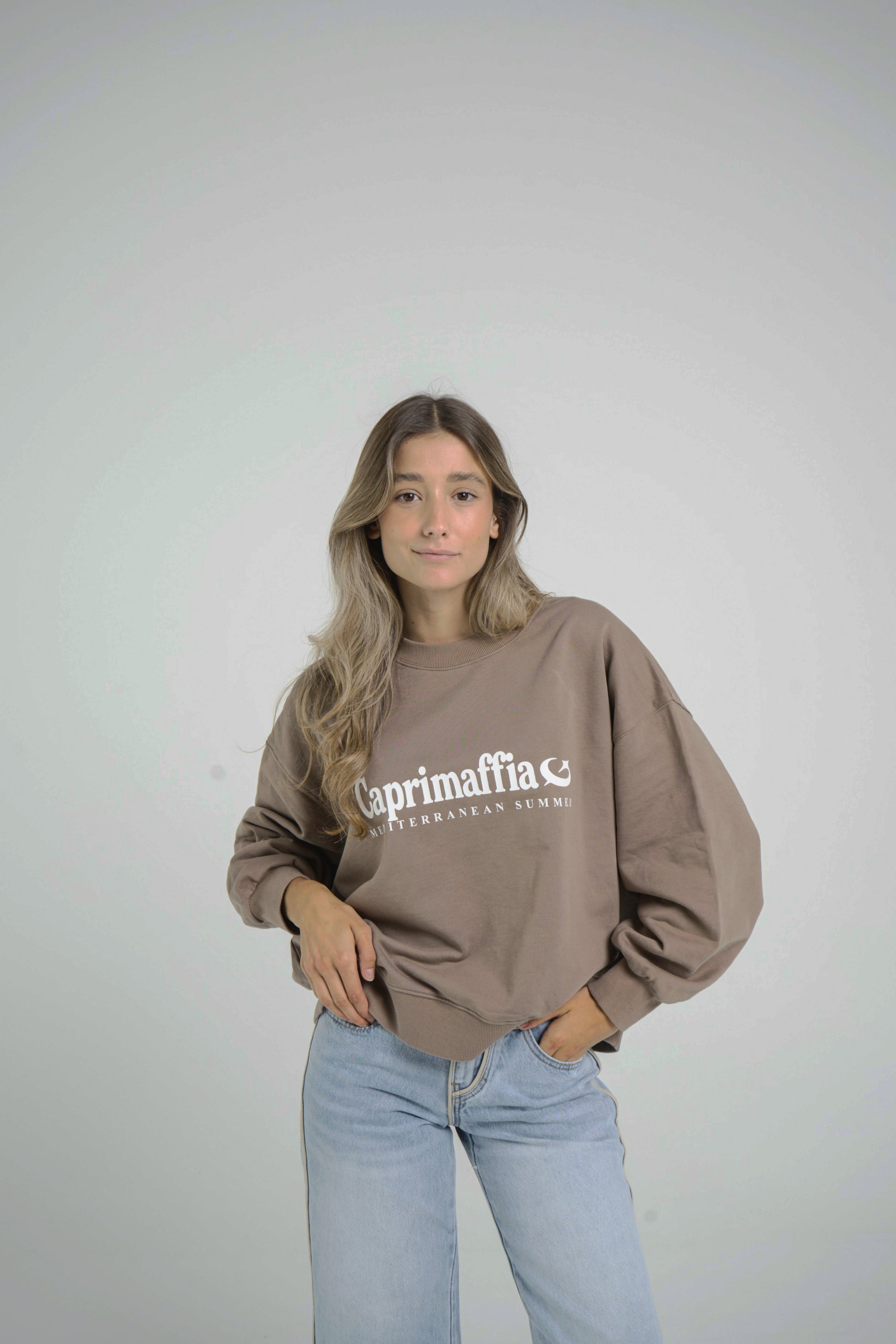 BAJAMAR BROWN CREWNECK