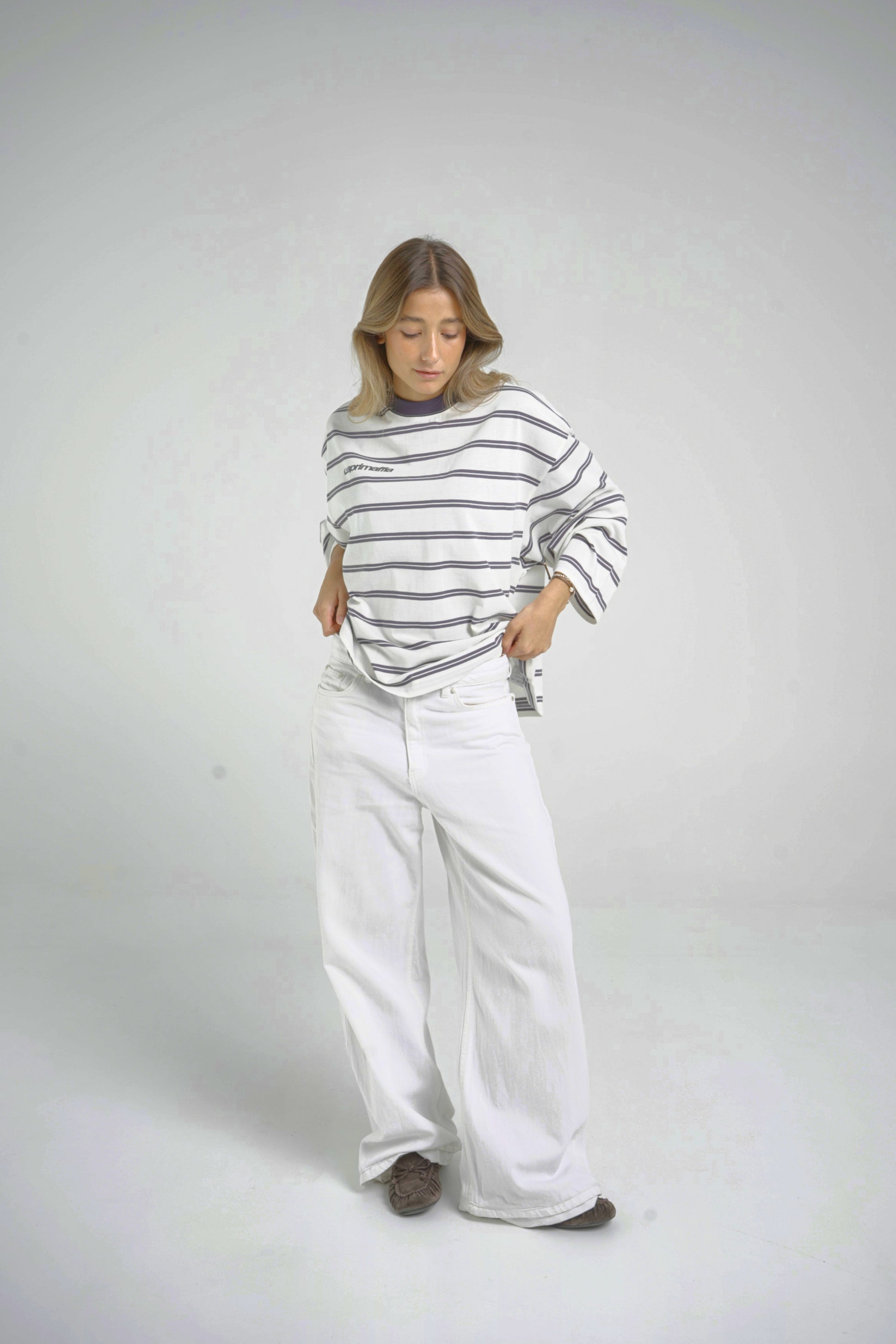 Longsleeve Rayas Marineras BAJAMAR SS26 — modelo masculino SS26