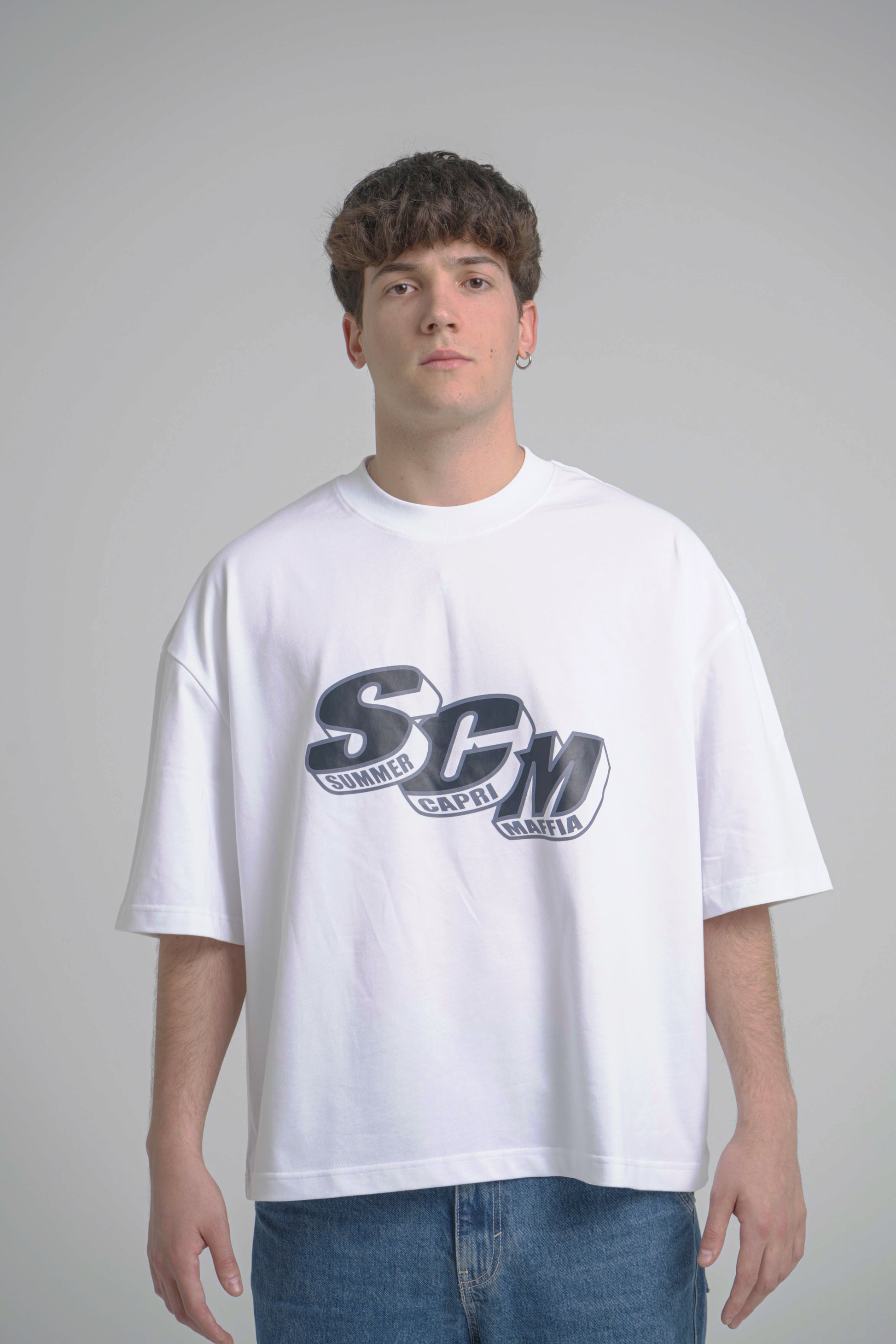 Camiseta Gráfica SCM BAJAMAR SS26 — modelo femenino SS26