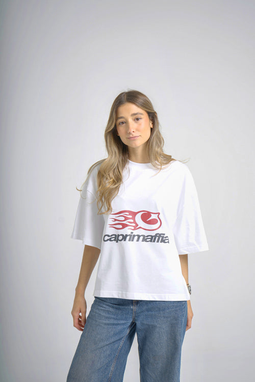 Camiseta Blanca Oversized BAJAMAR SS26 — modelo masculino SS26