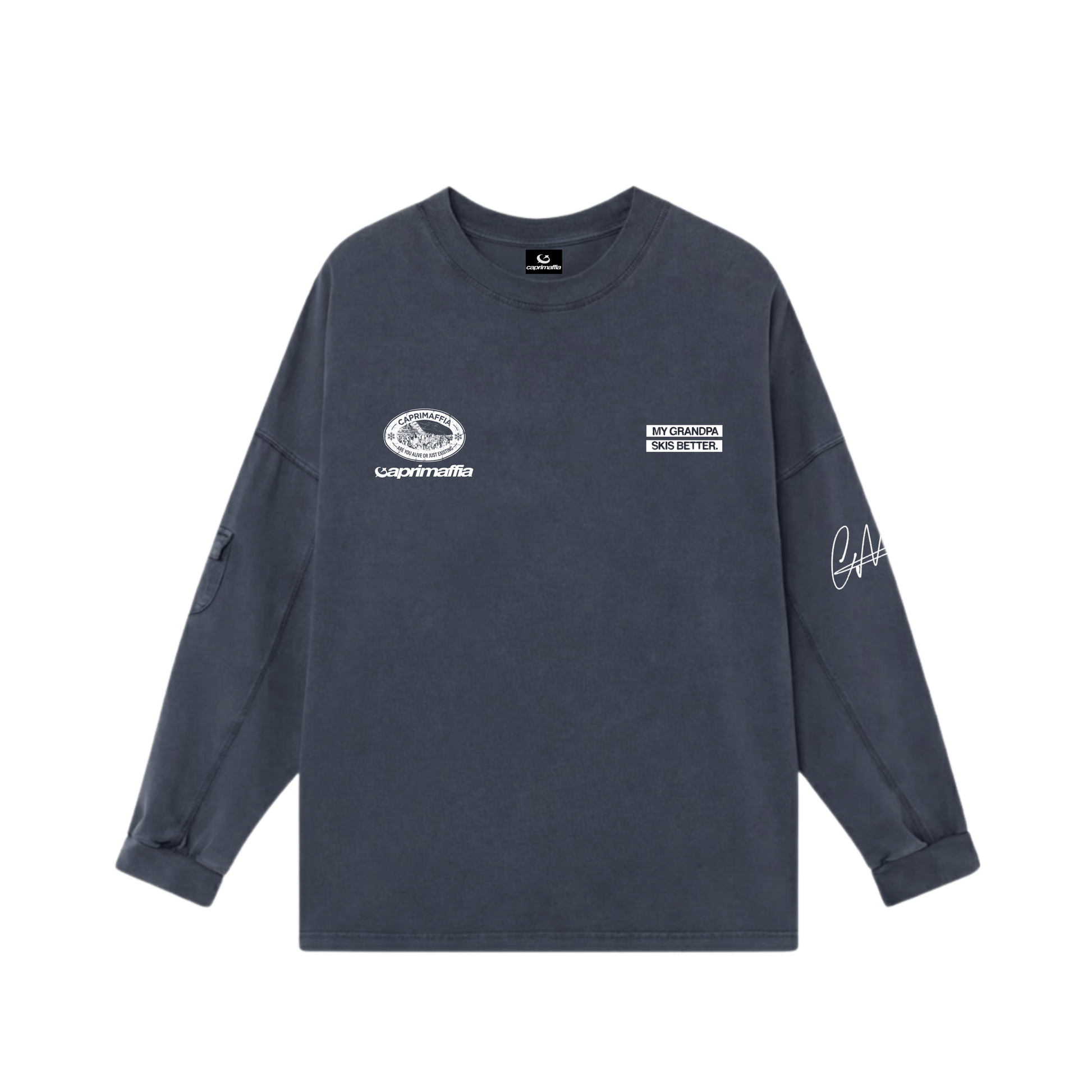 BLUE ACTIVE WEAR CREWNECK