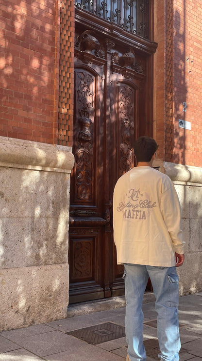 SPORTING CLUB BEIGE CREWNECK