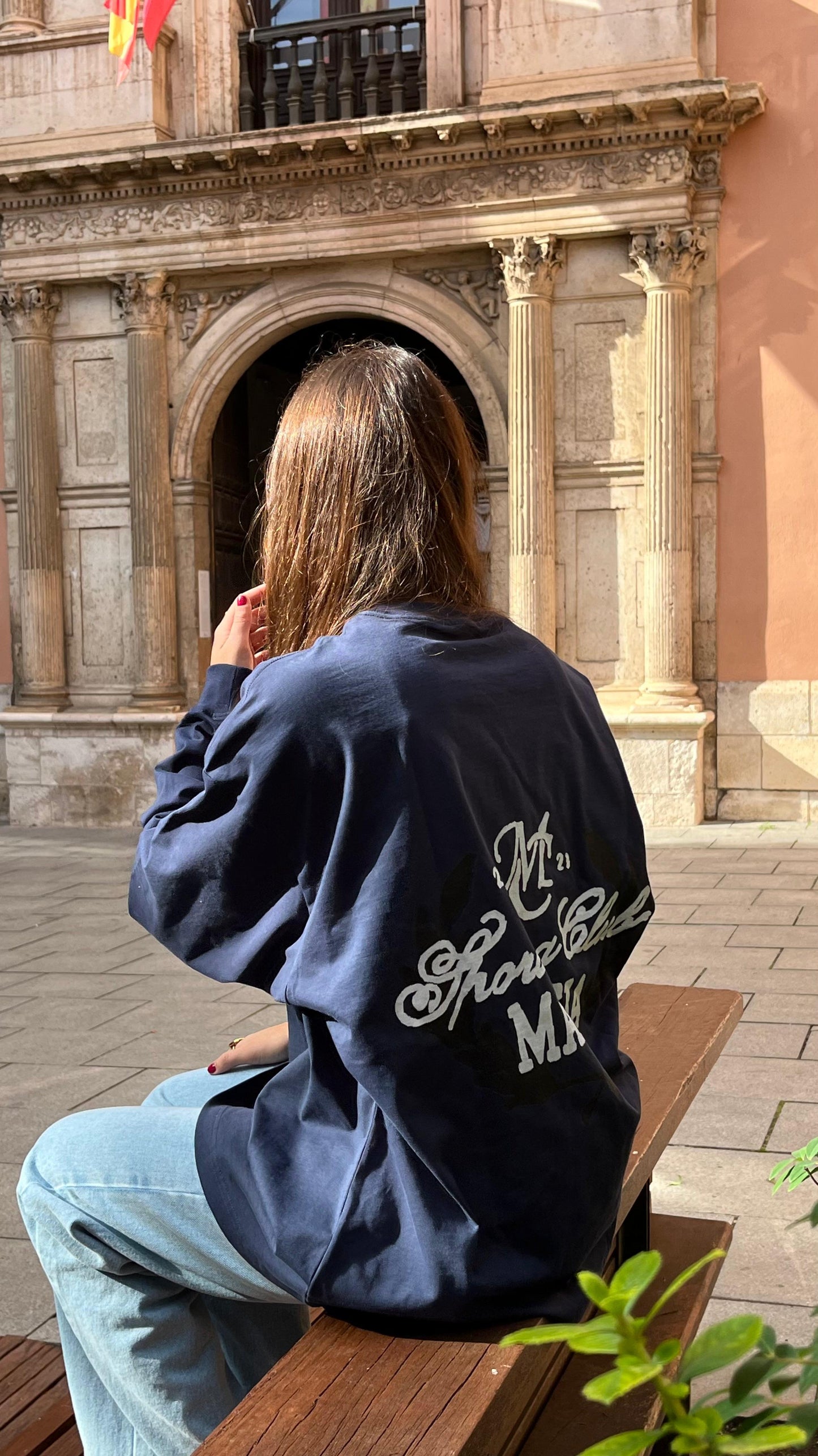 SPORTING CLUB NAVY CREWNECK