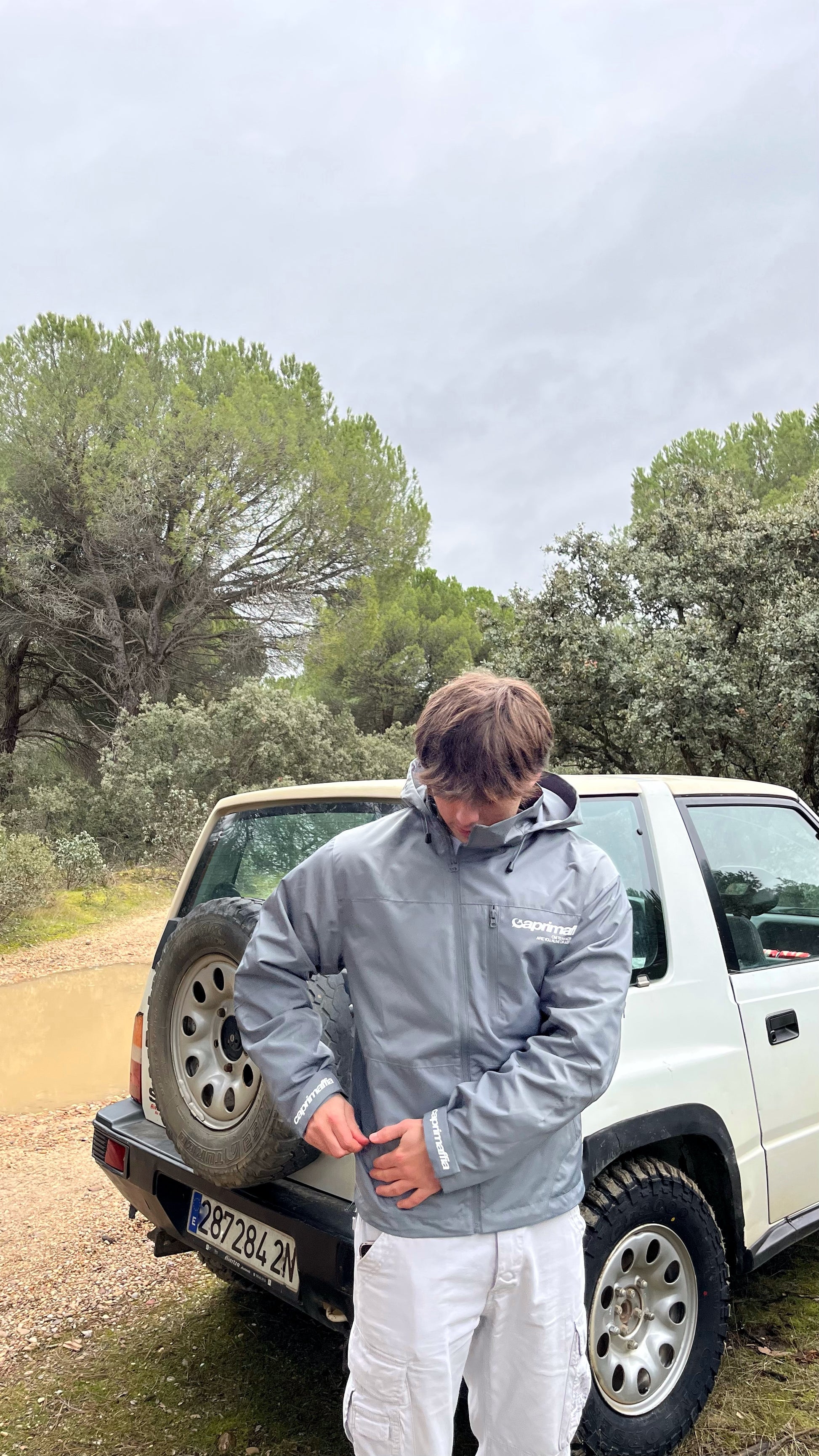 SILVER MAFFIA RAINCOAT