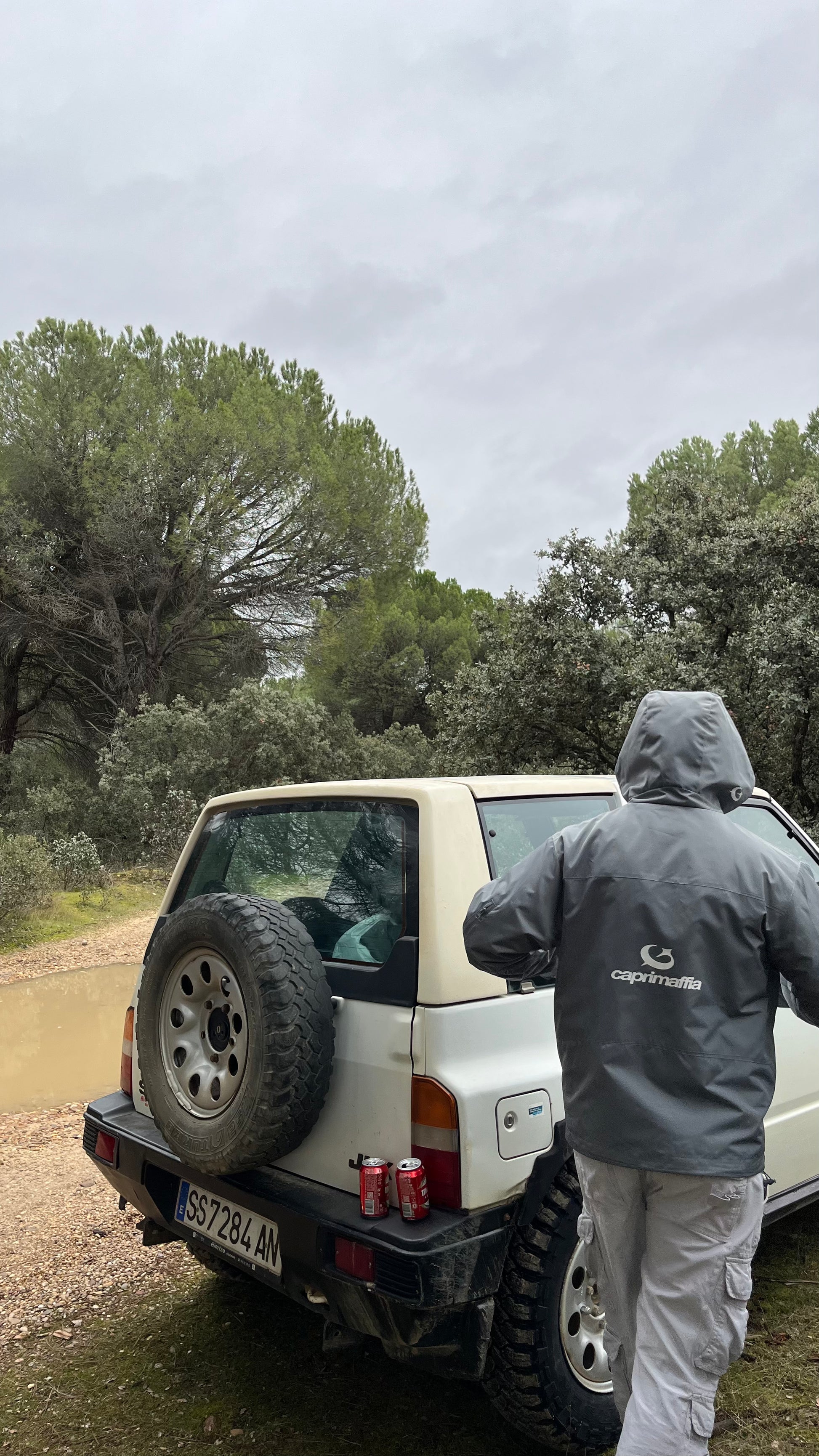 SILVER MAFFIA RAINCOAT