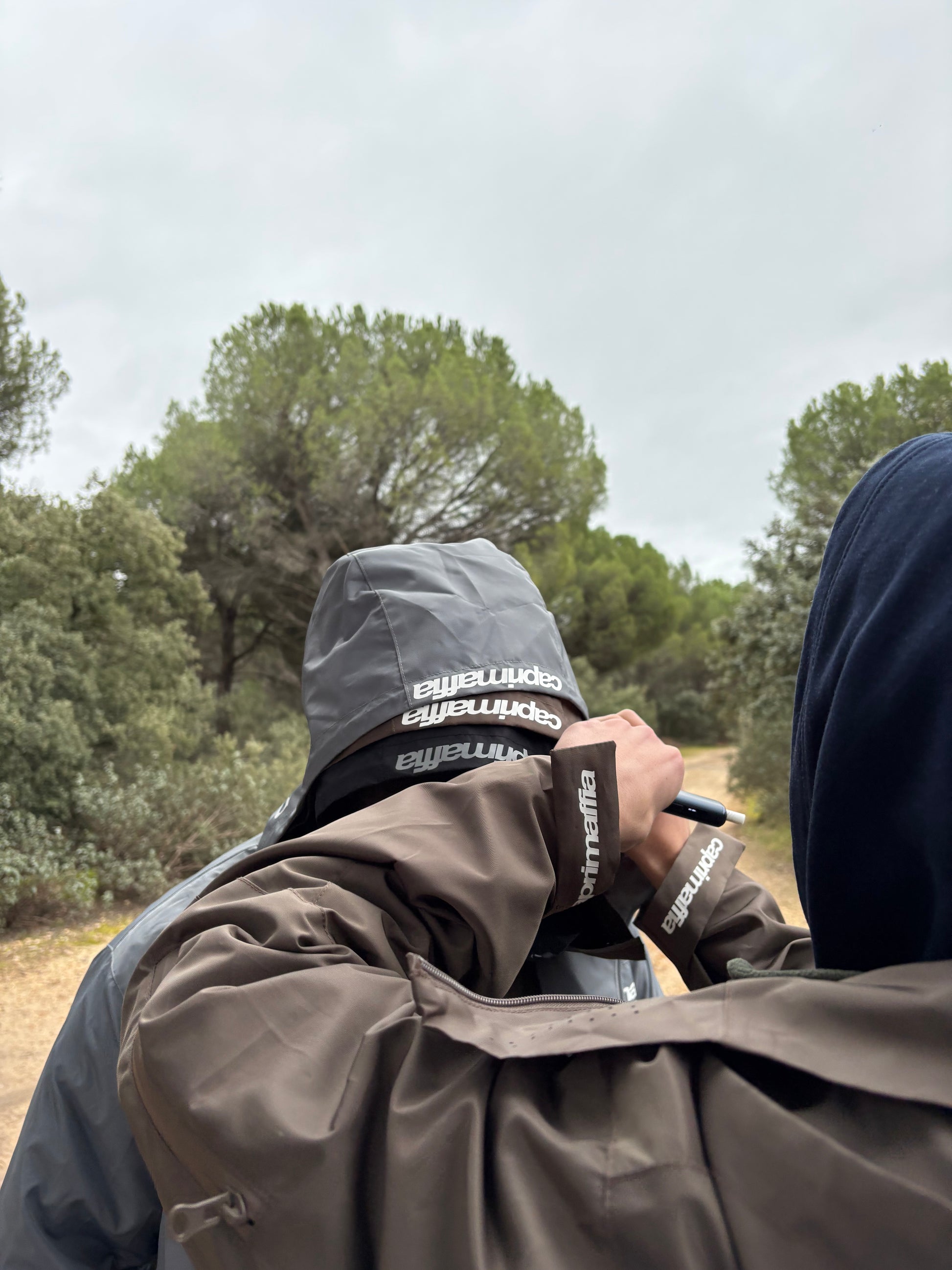 BROWN MAFFIA RAINCOAT