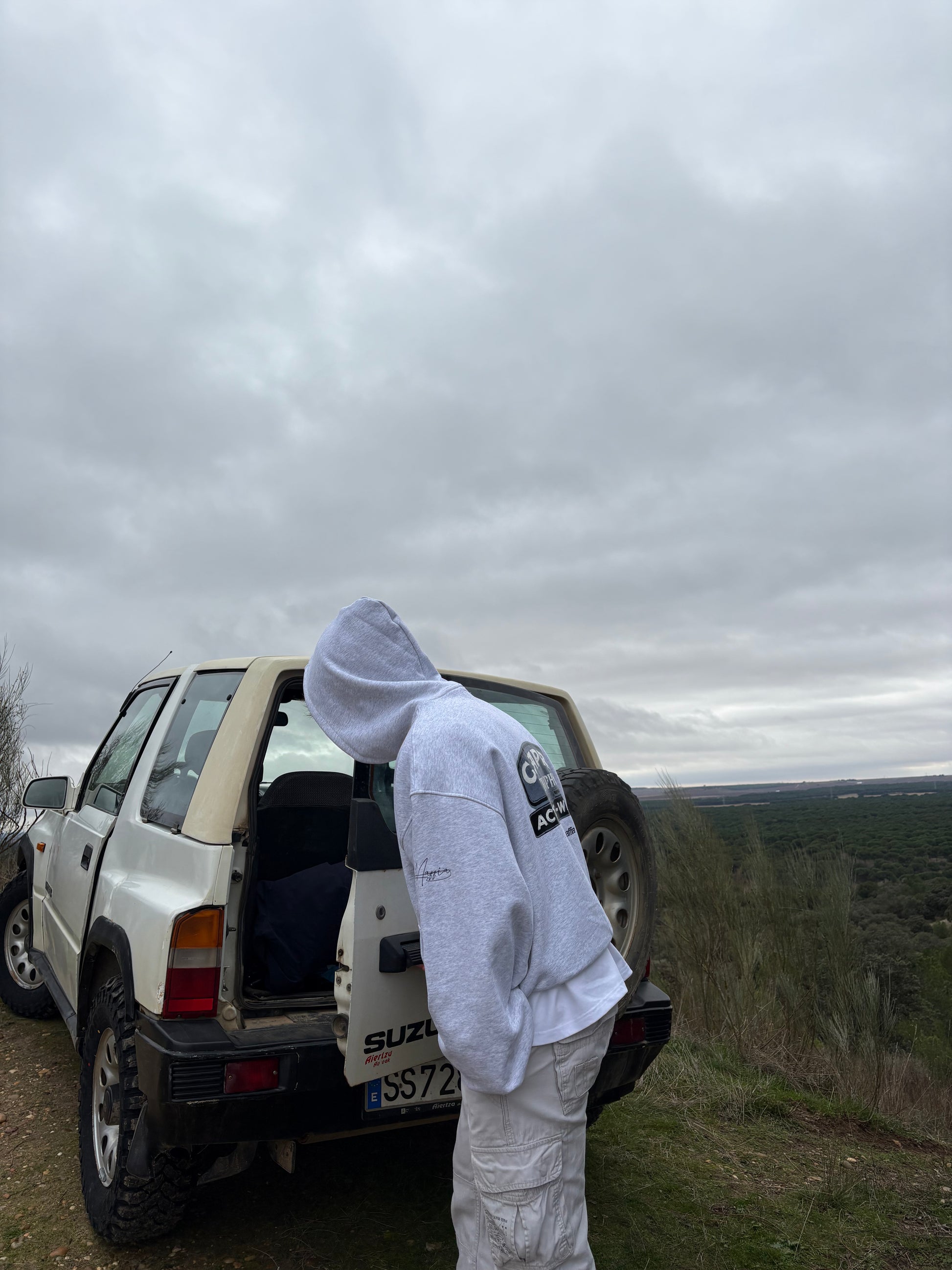 GRAY ACTIVE WEAR HOODIE 480GSM