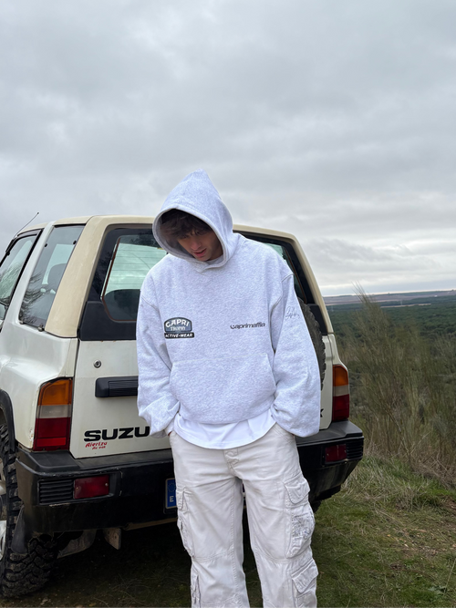 GRAY ACTIVE WEAR HOODIE 480GSM