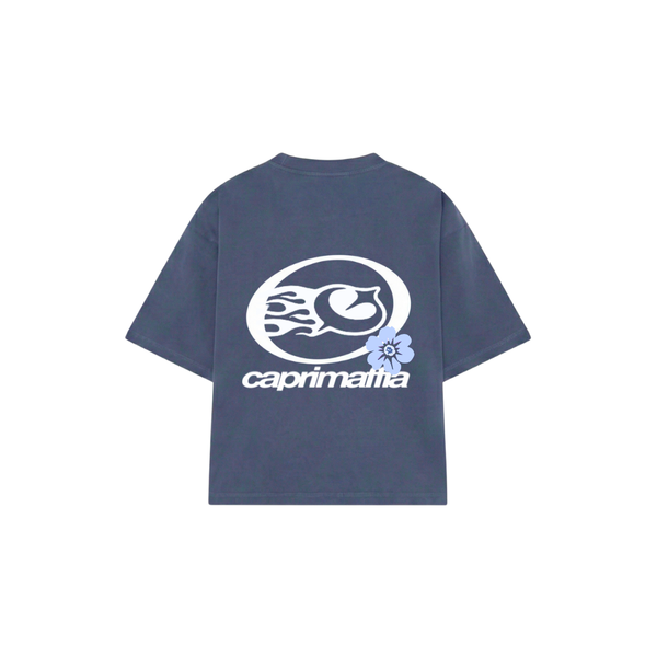Camiseta Azul Oversized BAJAMAR SS26 — vista mockup SS26